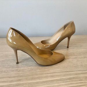 Jimmy Choo Nude Patent Leather Pumps